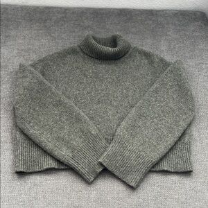 Anine Bing Green Turtleneck Sweater